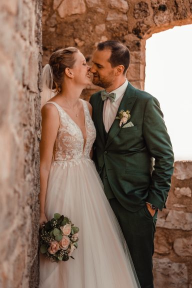 Romantisches Brautpaar Shooting von Fotograf aus Baden Württemberg